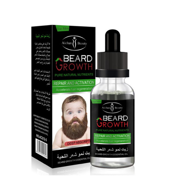 BEARD Growth organic زيت نمو شعر اللحية طبيعي